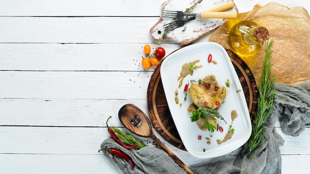 Domowe danie na stole